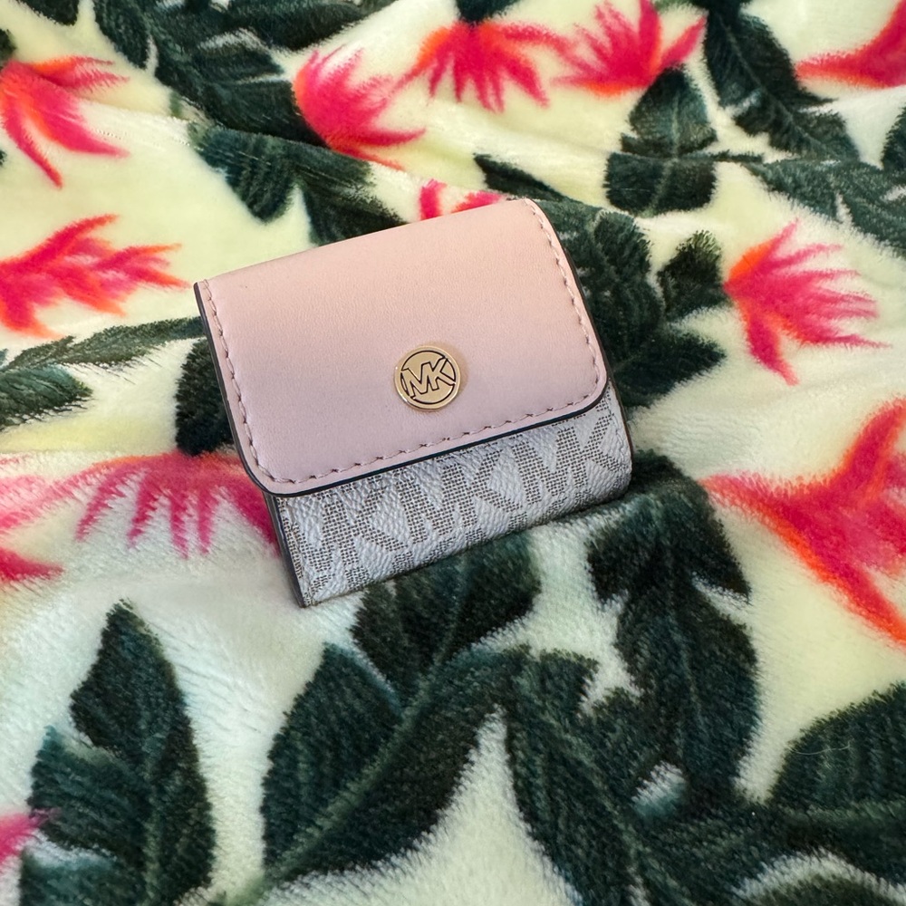 Michael Kors Pink and Gray AirPod case